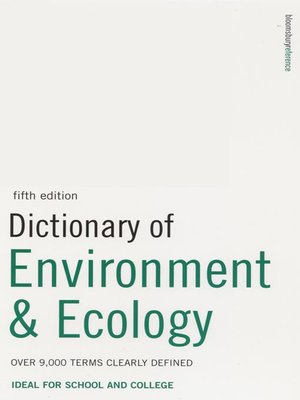 cover image of Dictionary of Environment and Ecology